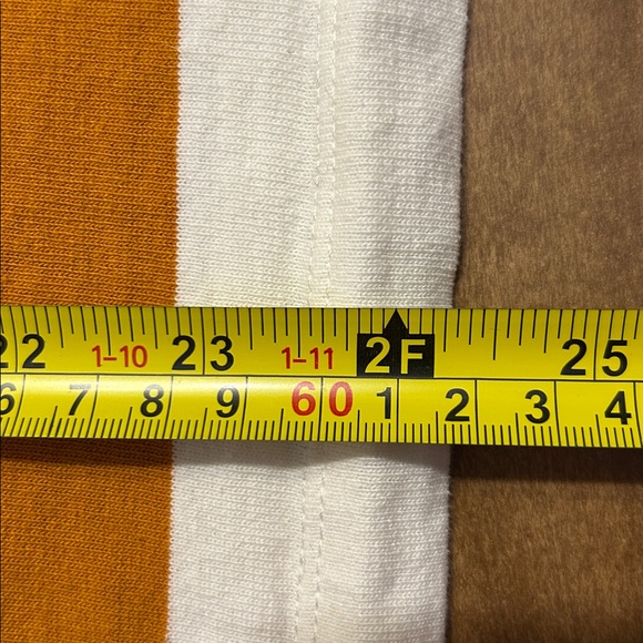 Madewell Striped Button-Sleeve Turtleneck Top XS Rich Amber Mustard Cotton
DD - Picture 12 of 12